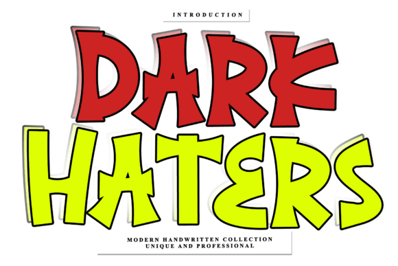 Dark Haters: A Timeless Handwritten Font for Design and Branding