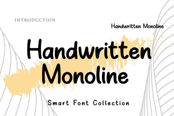 Handwritten Monoline: A Modern Handwritten Font for Designers