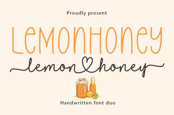 Introducing Lemonhoney Duo: A Handwritten Font Pair for Natural, Handcrafted Design