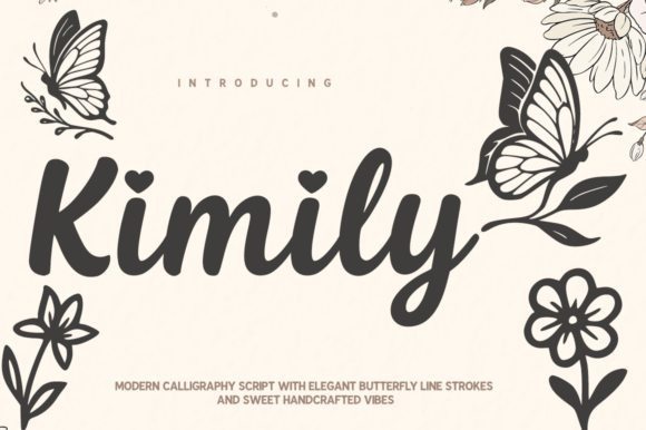 Kimily: A Signature Calligraphy Font with a Contemporary Twist