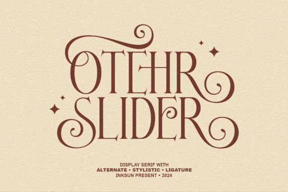 Other Slider: A Versatile Font for Creative and Professional Use